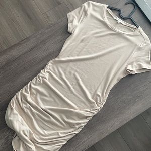 Ruched t-shirt dress